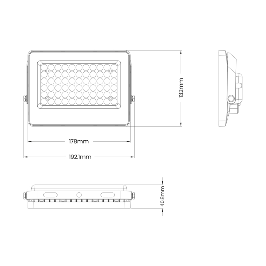 LED-valonheitin aurinkopaneelilla FOCUS 60W/10000 mAh 3,2V 6000K IP65 + Kaukosäädin