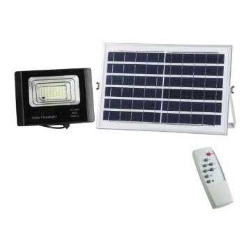 LED-valonheitin aurinkopaneelilla LED / 12W / 3,2V 6000K IP65 + kaukosäädin
