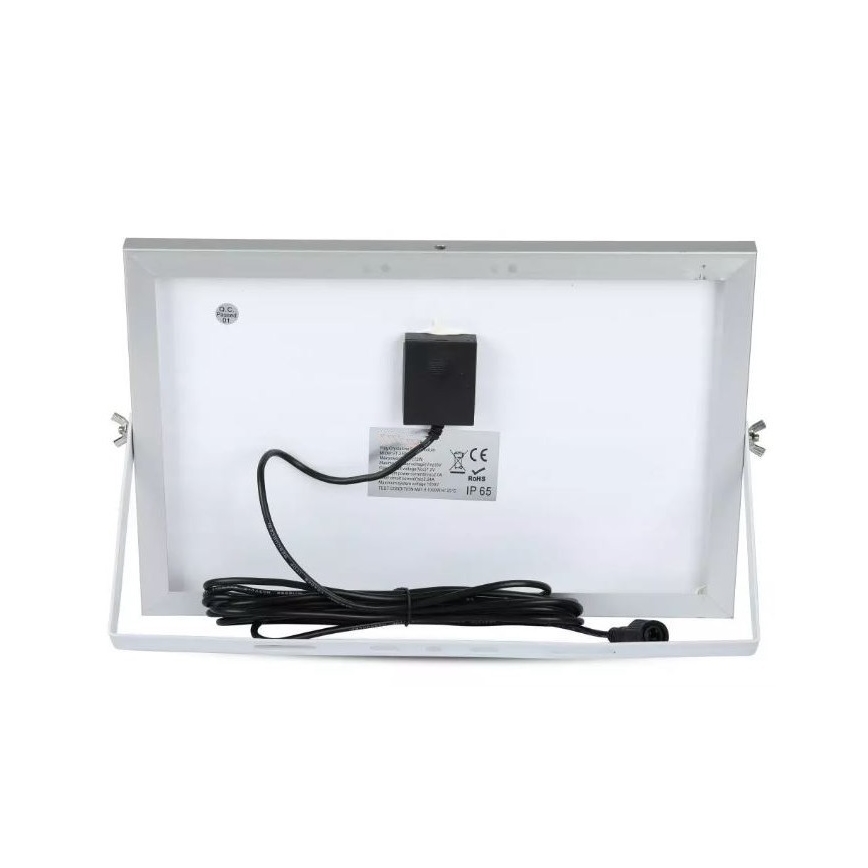 LED-valonheitin aurinkopaneelilla LED / 12W / 3,2V 6000K IP65 + kaukosäädin