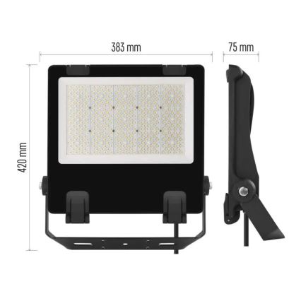 LED-valonheitin AVENO LED/200W/230V 4000K 32000 lm IP66 musta