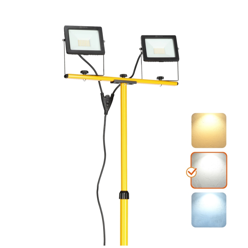 LED-valonheitin jalustalla 2xLED/30W/230V IP65