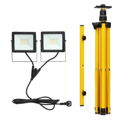 LED-valonheitin jalustalla 2xLED/30W/230V IP65