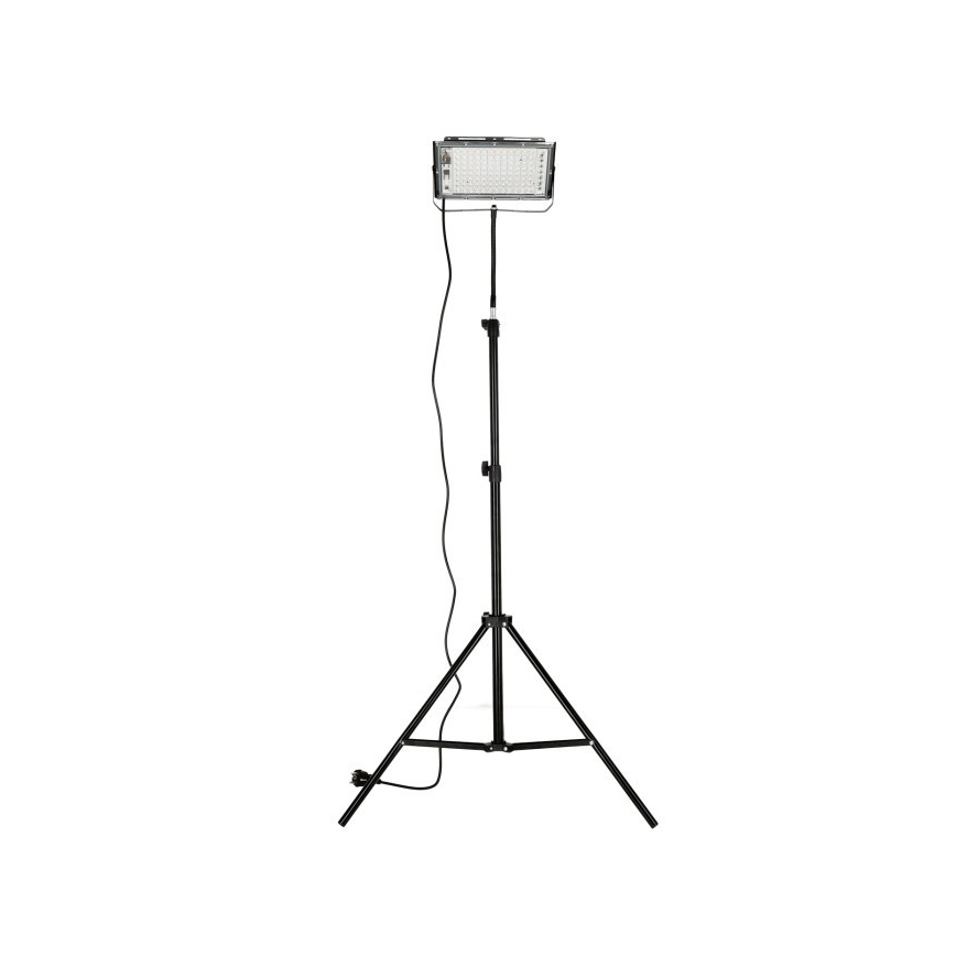 LED Valonheitin jalustalla kasvien kasvattamiseen FIRON LED/45W/230V IP54 musta