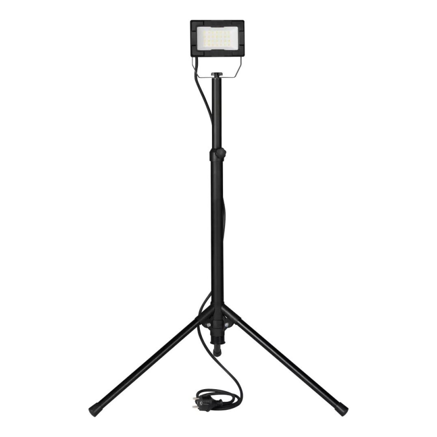 LED-valonheitin jalustalla LED/20W/230V 5000K IP65 musta