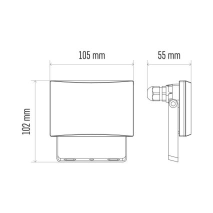 LED-valonheitin LED/10,5W/230V IP65