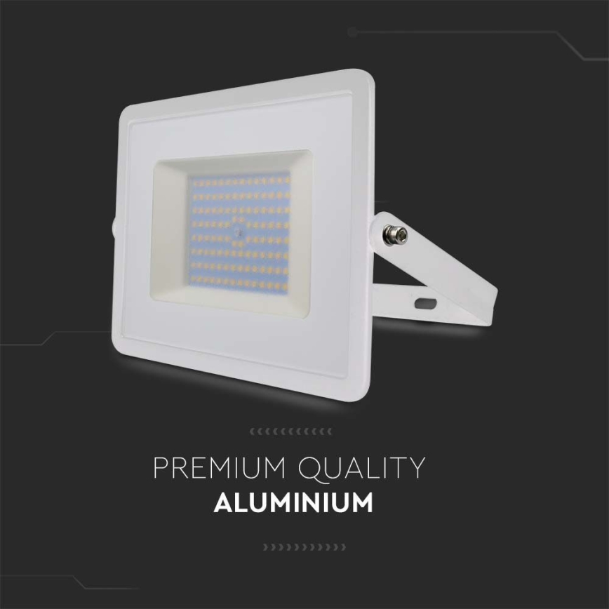 LED-valonheitin LED/100W/230V 4000K IP65 valkoinen