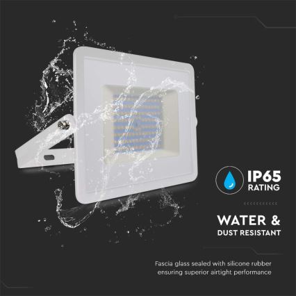 LED-valonheitin LED/100W/230V 4000K IP65 valkoinen