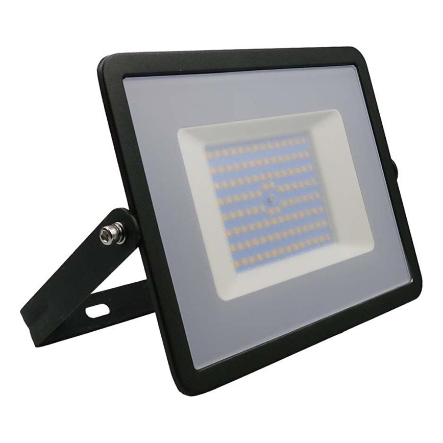 LED-valonheitin LED/100W/230V 6500K IP65 musta