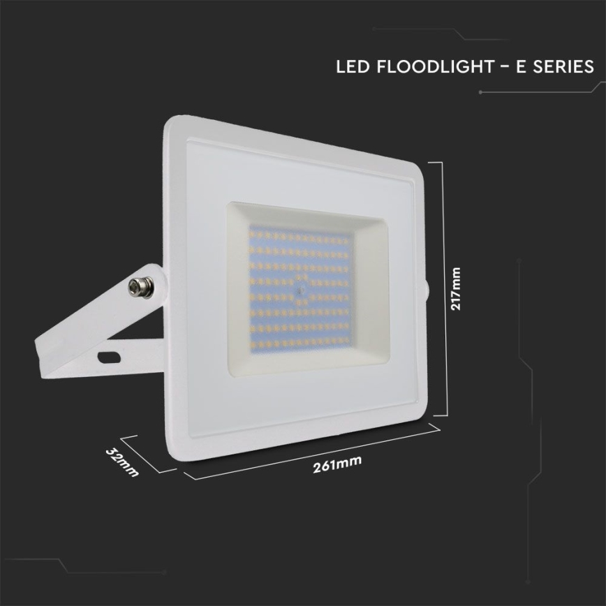 LED-valonheitin LED/100W/230V 6500K IP65 valkoinen