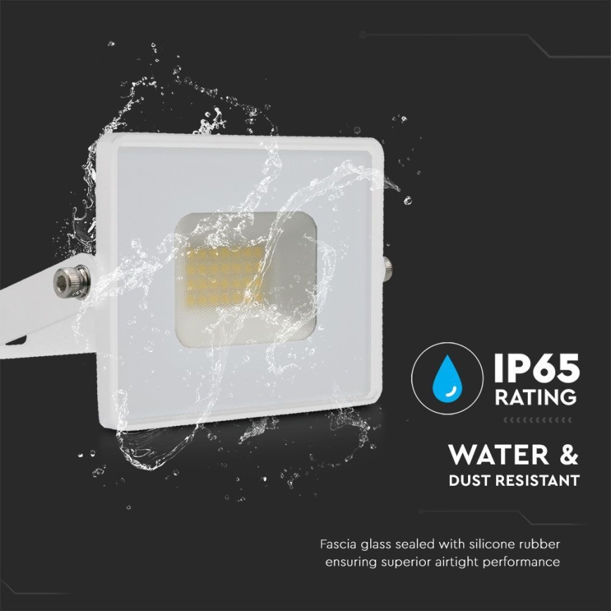 LED-valonheitin LED/20W/230V 6500K IP65 valkoinen