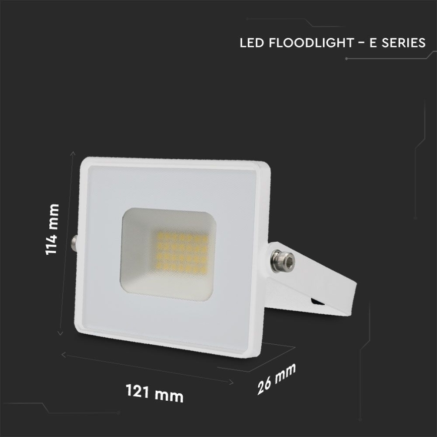 LED-valonheitin LED/20W/230V 6500K IP65 valkoinen