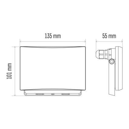 LED Valonheitin LED/20W/230V IP65