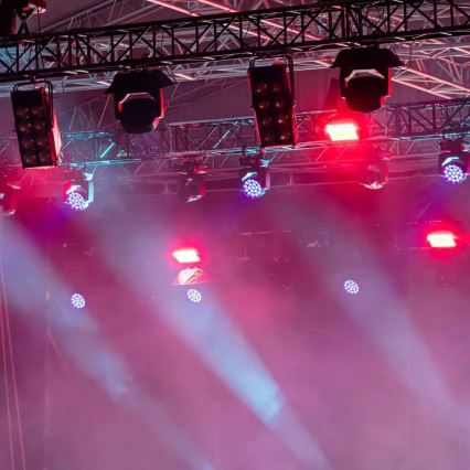 LED-valonheitin LED/20W/230V IP65 vaaleanpunainen kevyt
