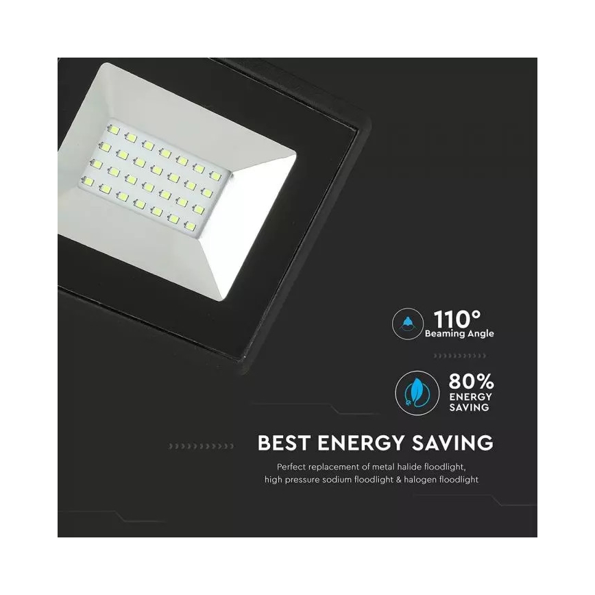 LED-valonheitin LED/20W/230V IP65 vihreä valo