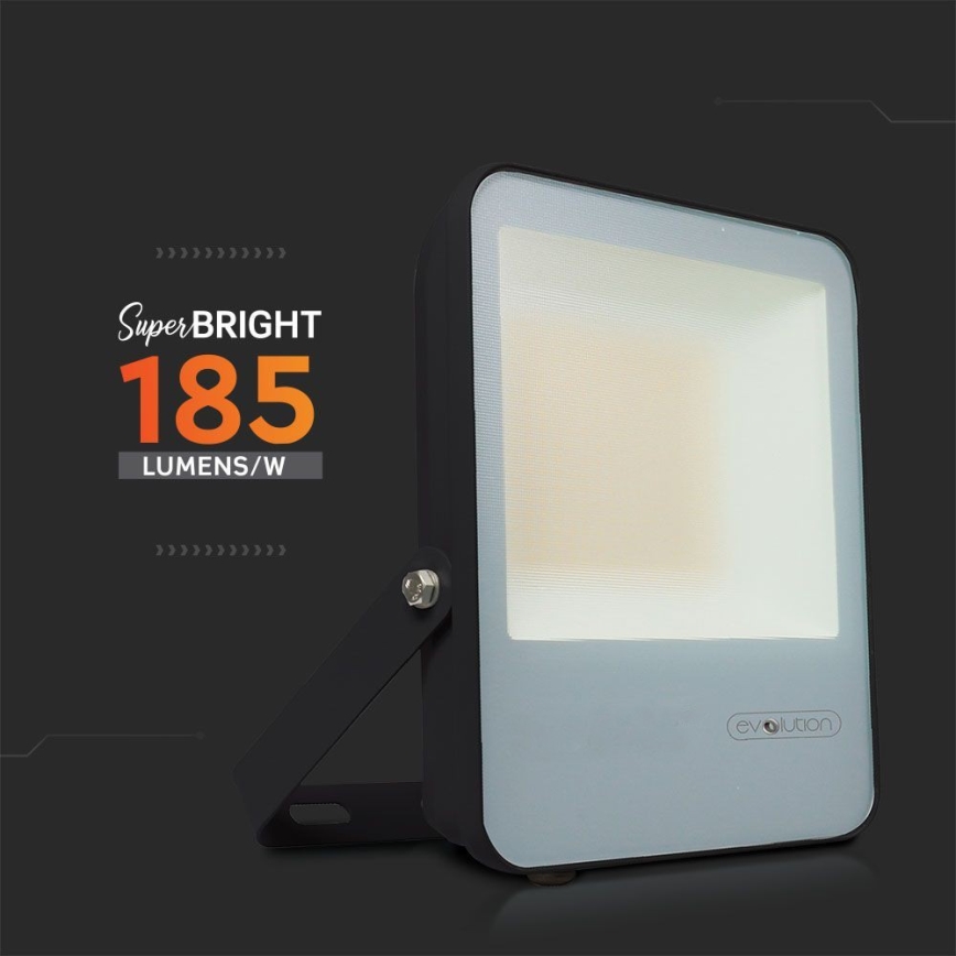 LED-valonheitin LED/30W/230V 6400K IP65 musta