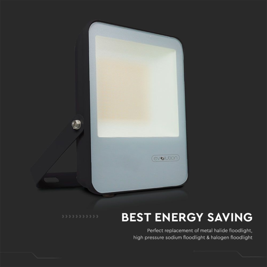 LED-valonheitin LED/30W/230V 6400K IP65 musta