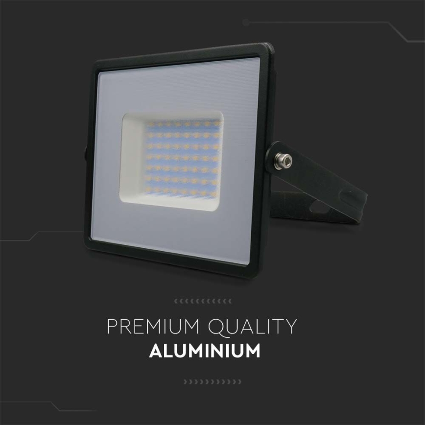LED-valonheitin LED/50W/230V 4000K IP65 musta
