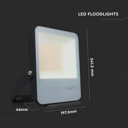 LED-valonheitin LED/50W/230V 6400K IP65 musta