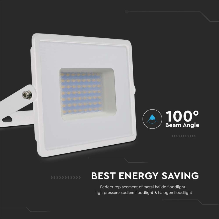 LED-valonheitin LED/50W/230V 6500K IP65 valkoinen