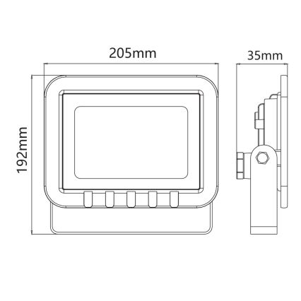 LED-valonheitin LED/50W/230V IP65