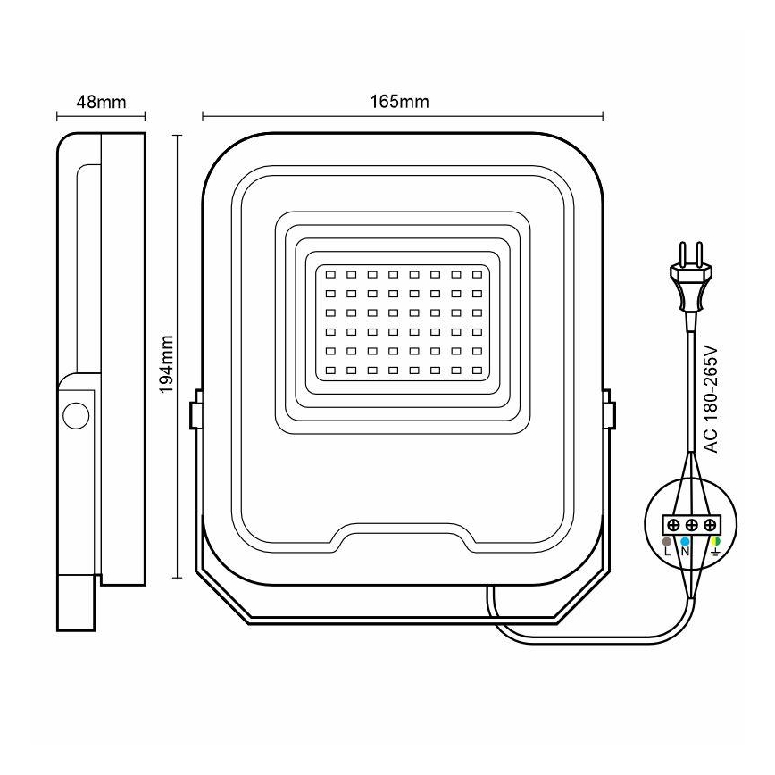 LED-valonheitin PROFI LED/30W/180-265V 5000K IP65