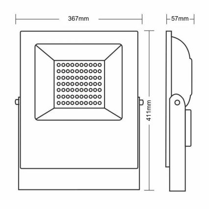 LED-valonheitin PROFI PLUS LED/150W/230V 5000K IP66
