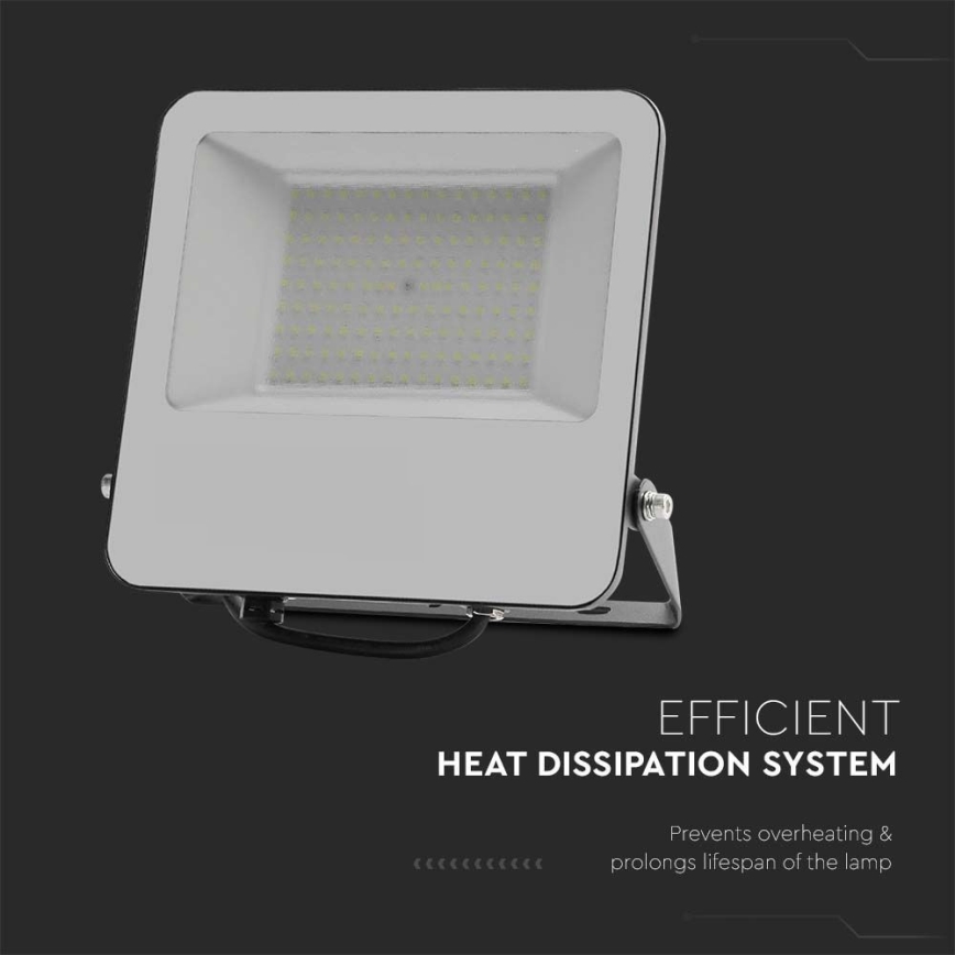 LED-valonheitin SAMSUNG CHIP LED/100W/230V 4000K IP65 musta