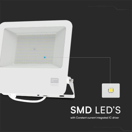 LED-valonheitin SAMSUNG CHIP LED/100W/230V 6400K IP65 valkoinen