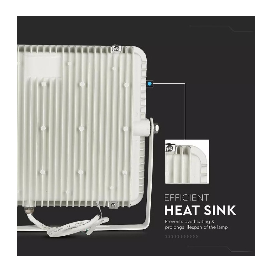 LED -valonheitin SAMSUNG CHIP LED/150W/230V 3000K IP65 valkoinen