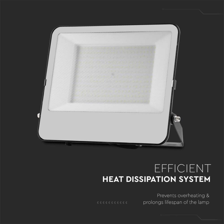 LED-valonheitin SAMSUNG CHIP LED/200W/230V 4000K IP65 musta