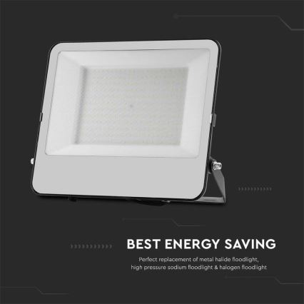 LED-valonheitin SAMSUNG CHIP LED/200W/230V 4000K IP65 musta