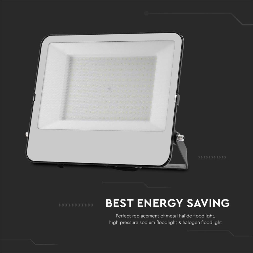 LED-valonheitin SAMSUNG CHIP LED/200W/230V 4000K IP65 musta