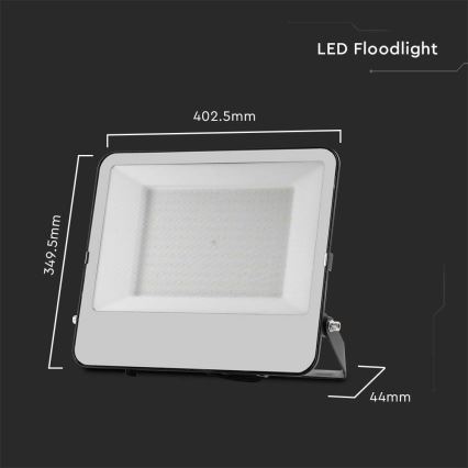 LED-valonheitin SAMSUNG CHIP LED/200W/230V 4000K IP65 musta