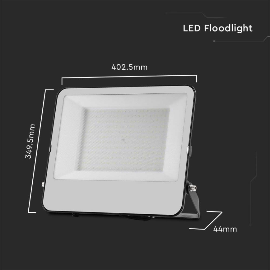 LED-valonheitin SAMSUNG CHIP LED/200W/230V 4000K IP65 musta