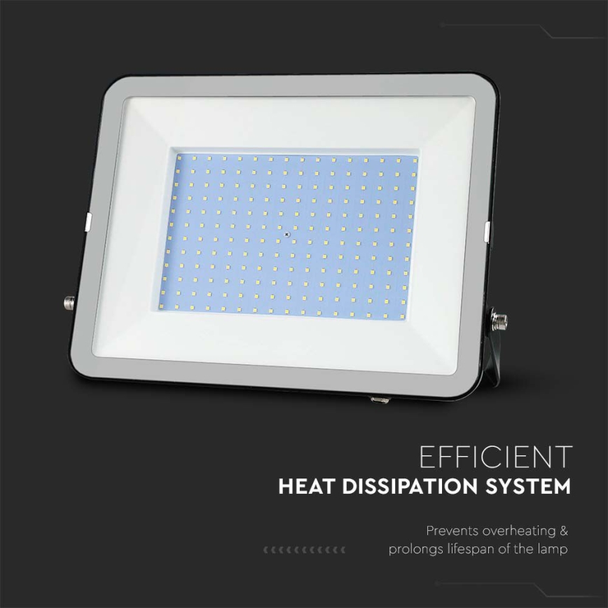 LED-valonheitin SAMSUNG CHIP LED/300W/230V 6500K IP65 musta