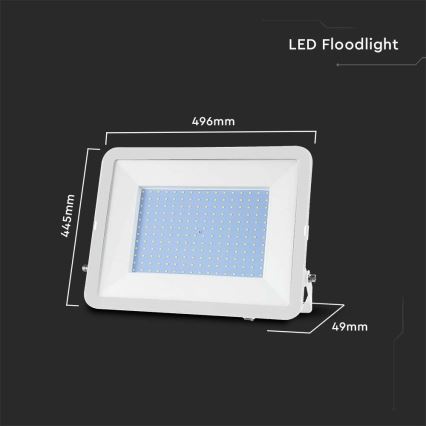 LED-valonheitin SAMSUNG CHIP LED/300W/230V 6500K IP65 valkoinen
