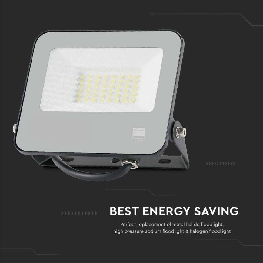 LED-valonheitin SAMSUNG CHIP LED/30W/230V 4000K IP65 musta