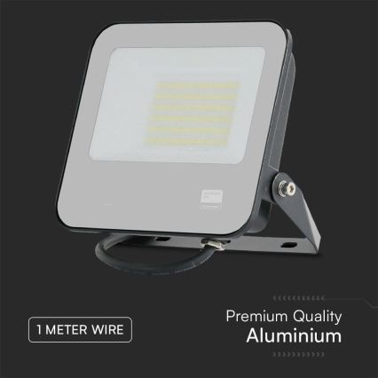 LED-valonheitin SAMSUNG CHIP LED/50W/230V 6500K IP65 musta