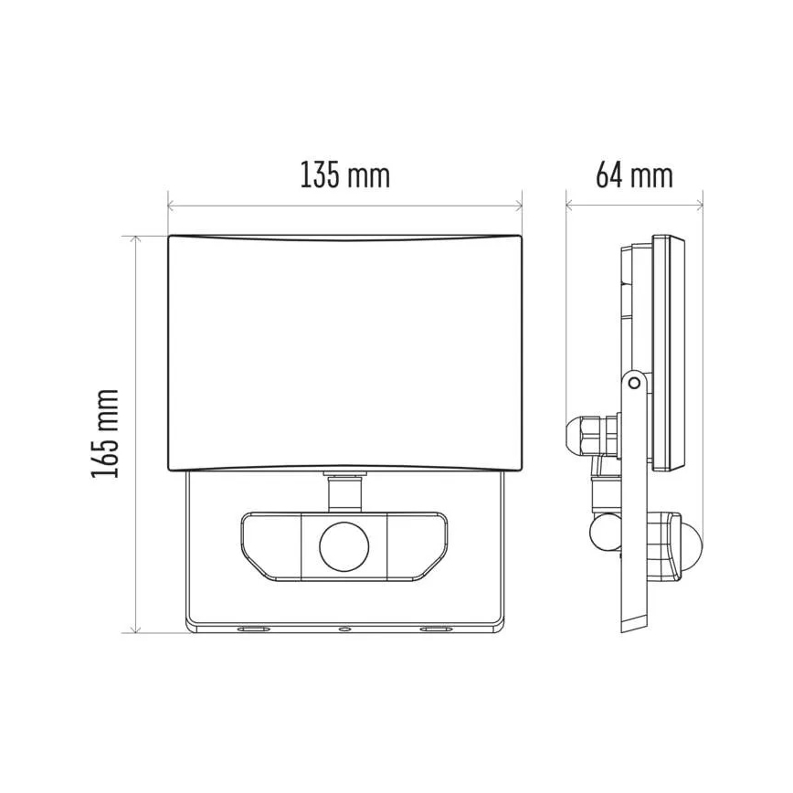 LED Valonheitin sensorilla LED/20W/230V IP54