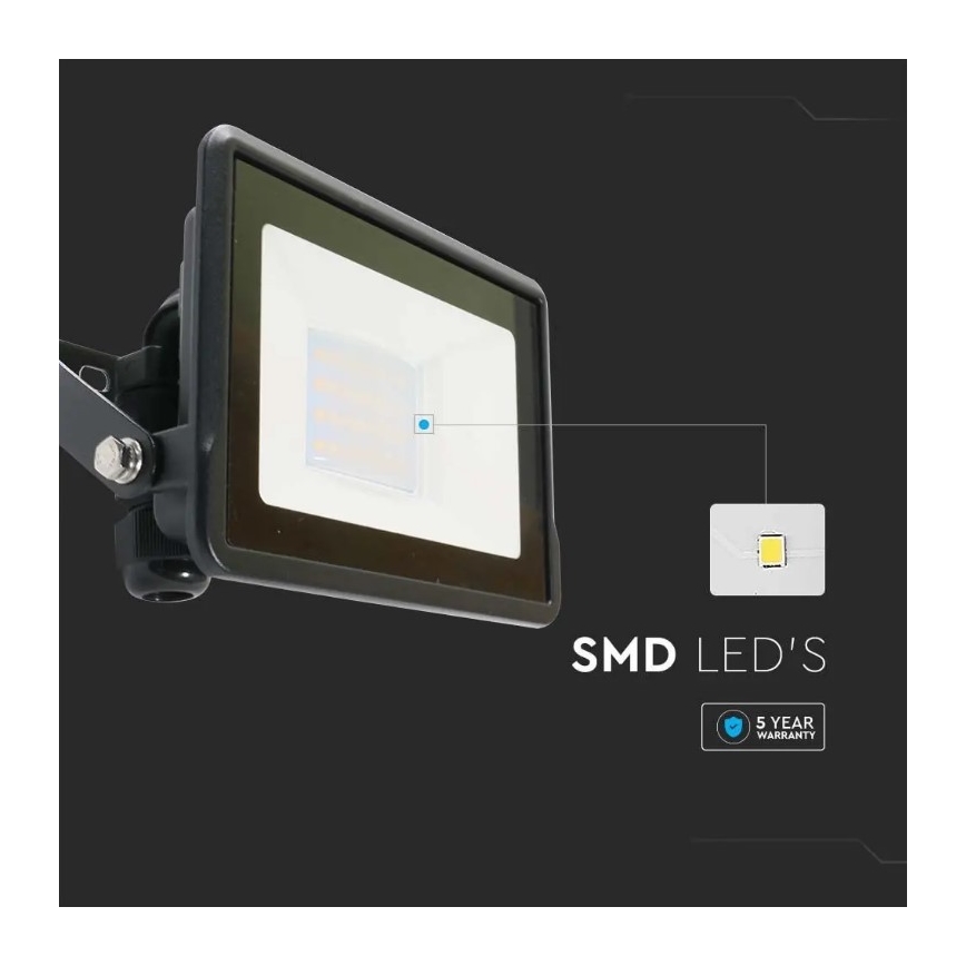 LED Valonheitin suoralla liitännällä SAMSUNG CHIP LED/20W/230V IP65 6500K