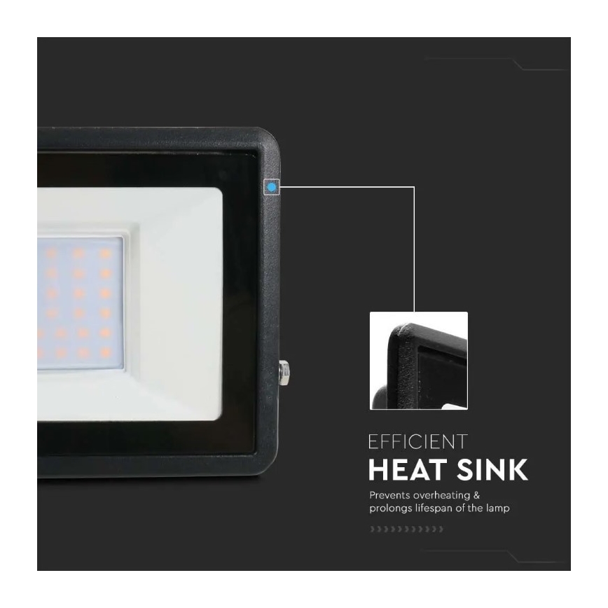 LED Valonheitin suoralla liitännällä SAMSUNG CHIP LED/30W/230V IP65 4000K