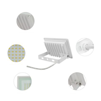 LED Valonheitin ulkokäyttöön NOCTIS LUX 3 LED/20W/230V 4000K IP65 valkoinen