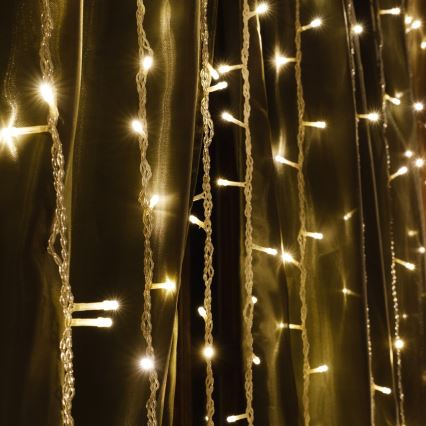 LED Valoverho ESTELLA 47xLED/8 toiminnot 3,5 m lämpimänvalkoinen