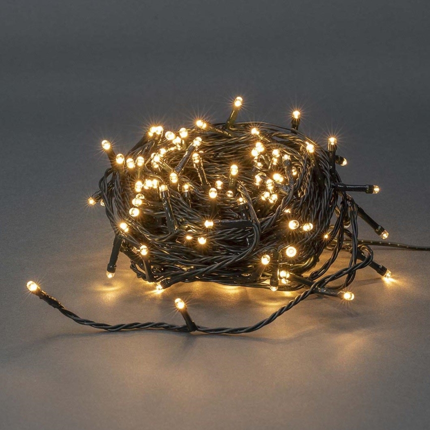 LED Valoverho ulkokäyttöön 180xLED/7 funktiota16,5m IP44 lämmin valkoinen