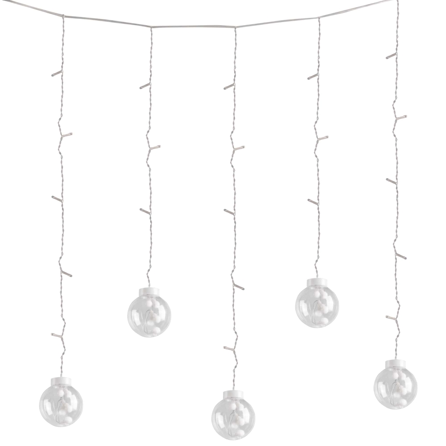 LED Valoverho WISH BALLS 108xLED/8 toiminnot 4,5 m lämpimänvalkoinen