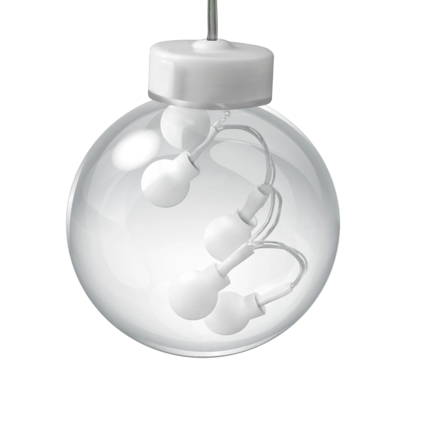LED Valoverho WISH BALLS 108xLED/8 toiminnot 4,5 m lämpimänvalkoinen
