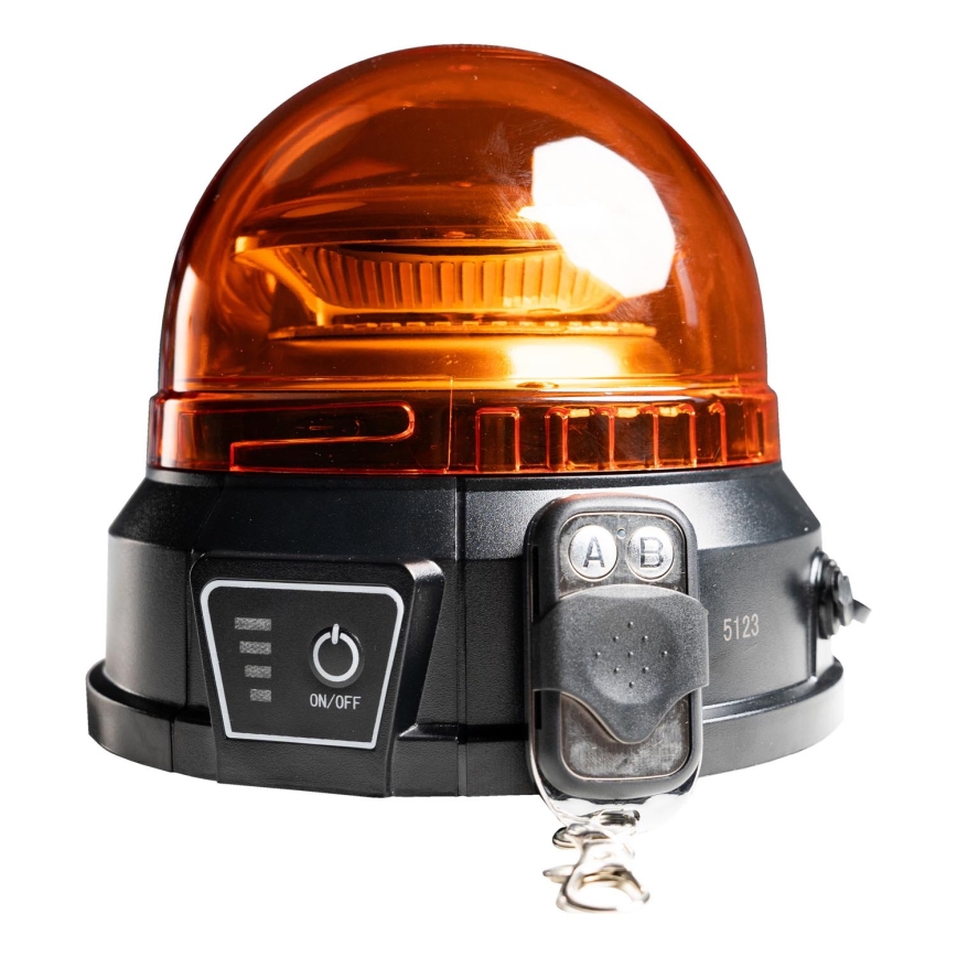 LED-varoitusvalo LED/12-24V IP65 + kauko-ohjaus