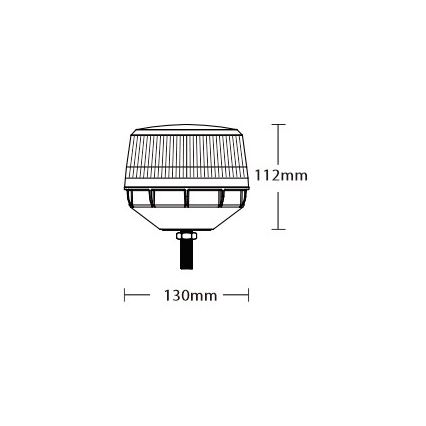 LED-varoitusvalo LED/12-24V IP67
