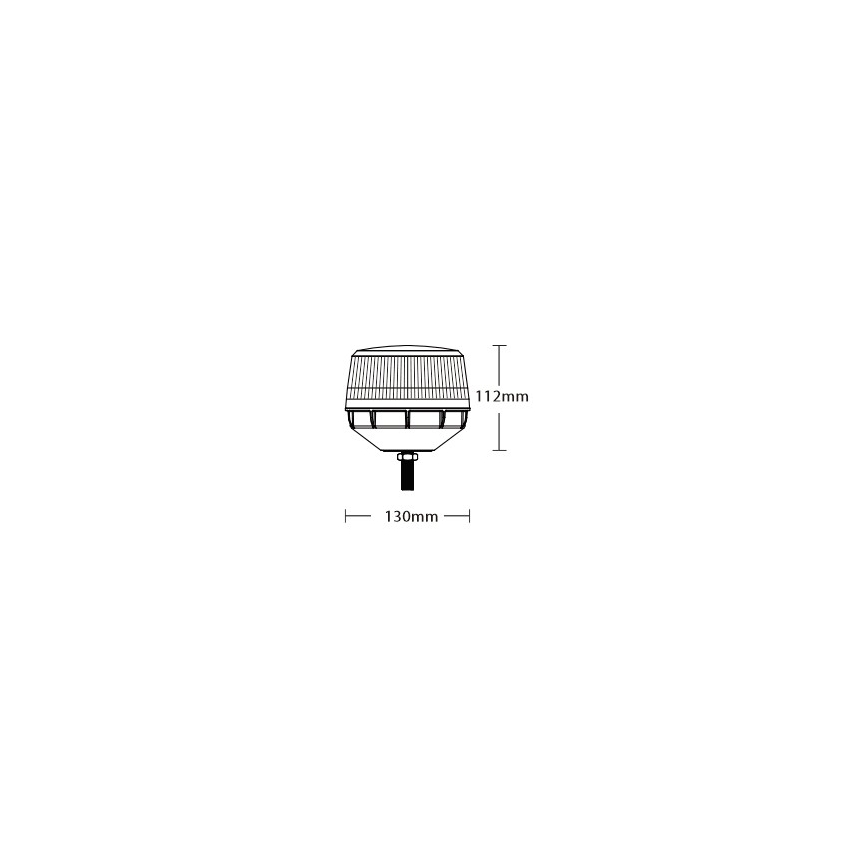 LED-varoitusvalo LED/12-24V IP67
