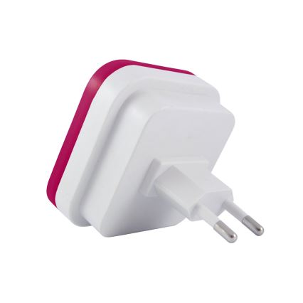 LED-yövalo anturilla LED/0,5W/230V vaaleanpunainen